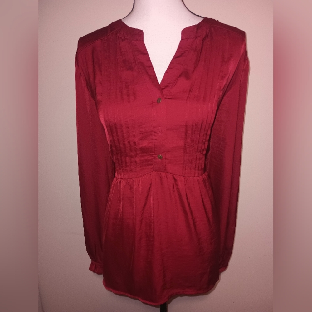 New Knox Rose Deep Red Blouse SZXXL